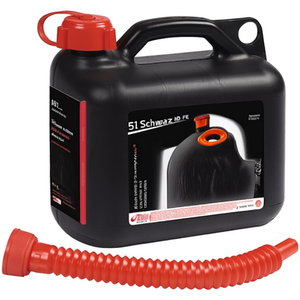 5L Schwarz HD-PE Transportkraftstoffkanister L265xB135xH270mm NOW <b>Drums</b> Pails & Barrels - Product Image 3