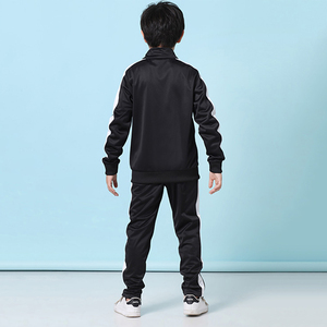 Survêtement de sport à capuche à fermeture éclair à rayures latérales pour enfants Nouveau produit survêtement pour enfants belle sueur et survêtement de suivi sur mesure - Product Image 3