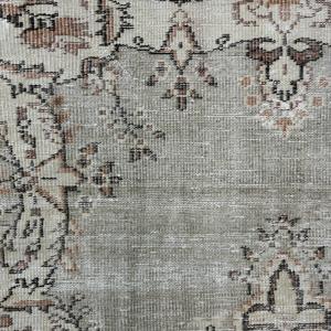 4.7x7.7 ft Turkish Area Rug, Vintage <b>Brown</b> Polka dot Rug - Product Image 4