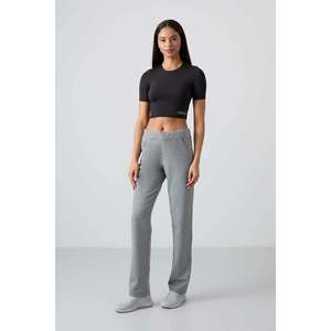Pantalones Deportivos TOMMYLIFE para Mujer, Azul Marino, Corte Holgado, Estilo Clásico, Bolsillos con Detalle de Piedras - Joggers Cómodos de Mezcla de Algodón - Product Image 5