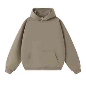 Sweat à capuche en coton personnalisé vierge de haute qualité avec logo personnalisé Sweat à capuche lourd du fabricant de vêtements de rue surdimensionnés - Product Image 1