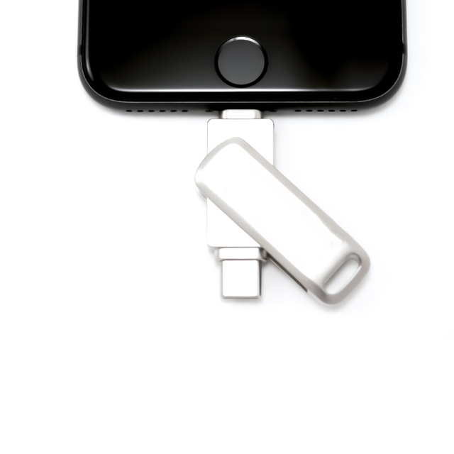 Performance Bolt Dual Lightning & Type-C Flash Drive | 2-in-1 Mobile Backup USB | iPhone & Android Compatible
