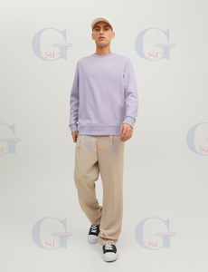 Single Color Mens Sweat Shirt Top Trending Winter Long Sleeves Sweat Shirts with Crew Neck <b>Style</b> and Custom Brand logo Printings - Product Image 5