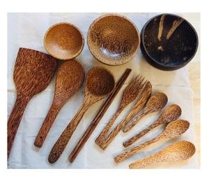 Vente en gros de cuillère fourchette baguettes en bois Ensemble cuillère et fourchette en bois du Vietnam avec des prix bon marché pour l'exportation - Product Image 4