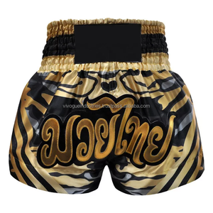 Pantalones de Boxeo de Alta Calidad, al por Mayor de Fábrica, Lisos, Elásticos, Transpirables, Sublimados, 100% Poliéster, para Lucha, MMA, Kick Boxing, Muay Thai - Product Image 2