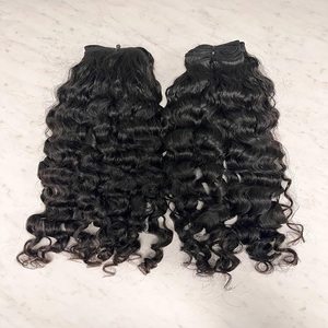 Fermeture bouclée birmane 180% densité cuticule alignée vierge Remy cheveux crus Double dessiné pas cher prix indien Extensions de cheveux humains - Product Image 5