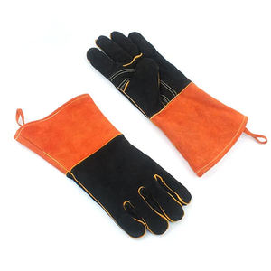 Trabajo de construcción Venta al por mayor Guantes de soldadura de cuero dividido de vaca resistentes al calor Guantes de cuero de Pakistán - Product Image 5