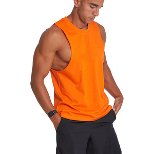 Gym <b>Singlets</b> <b>Mens</b> Tank Tops Cotton Stringer Bodybuilding and Fitness - Product Image 3