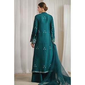 Ensemble chemise et dupatta en satin Elodie - Product Image 3