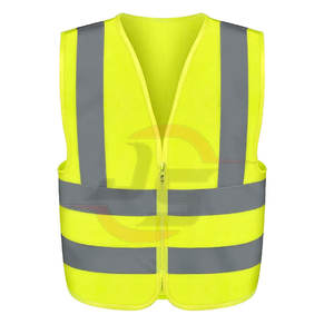 เสื้อกั๊กนิรภัยสะท้อนแสงสำหรับผู้ใหญ่ไฟ LED วัสดุกันน้ำแห้งเร็วระบายอากาศได้ดีปรับแต่งโลโก้ได้ - Product Image 1