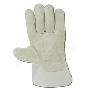 Guantes de trabajo con diseño personalizado OEM/ODM, guantes protectores de cuero personalizados con protección completa para los dedos, para trabajos industriales y de construcción. - Product Image 3
