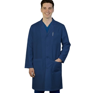 Blouse de laboratoire médicale pour hommes, mélange polyester-coton, durable, uniforme de médecin, tenue de travail hospitalière, personnalisable OEM, marque privée - Product Image 1