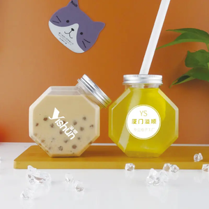 PET botella de plástico transparente de alta calidad, bote de té de leche y bebidas personalizado, hecho en Vietnam, superventas - Product Image 4