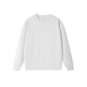 Unisex 300G Woven <b>T</b>-<b>Shirt</b> Autumn Round Neck Sweatshirt With <b>Long</b> Sleeves Casual Sports Top <b>Men</b> Fitness Pullover Oversized Fit - Product Image 6