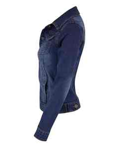 Veste en jean tendance pour femme, style 2024, personnalisée, déchirée, effet délavé, streetwear, veste en jean élégante pour femme - Product Image 5