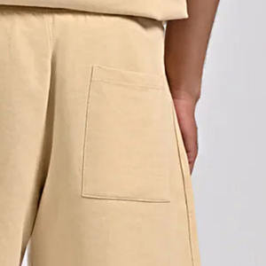 Wholesale Custom Logo 100% Cotton Casual <b>Shorts</b> High Quality Breathable Workout Loose <b>Shorts</b> with Pockets OEM Service Available - Product Image 4