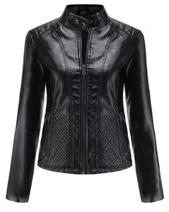 Veste pour femme élégante et décontractée de qualité supérieure en nylon/coton imperméable et coupe-vent pour l'automne - Product Image 4