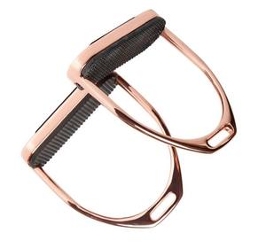 Nueva llegada de aleación de aluminio de agarre ancho estribos para montar a caballo ligero ajustable seguridad ecuestre fábrica OEM - Product Image 4