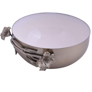 Juego de 2 cuencos de diseño martillados de buena calidad, vajilla para el hogar, cuenco para servir comida, cuenco aislado para Buffet, cuenco para servidor de frutas - Product Image 5