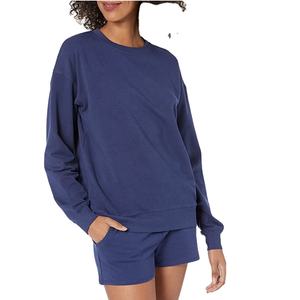 Conjunto de Yoga de 2 Piezas para Mujer, Sudadera con Cuello Redondo y Pantalones Joggers con Cintura Elástica y Hombros Caídos, Venta al Por Mayor 2026 - Product Image 4