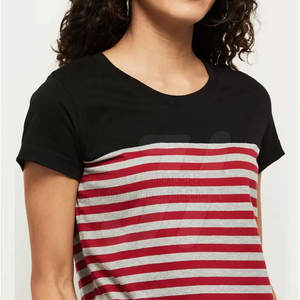 ยอดนิยมราคาขายส่งผู้หญิงเสื้อยืดที่กําหนดเองขนาดใหญ่แขนสั้นผู้หญิงเสื้อยืด - Product Image 5