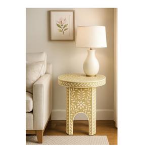 Table en incrustation d'os sur mesure, design indien personnalisé, taille et logo, pour la maison, salon, prix d'usine en Inde - Product Image 2