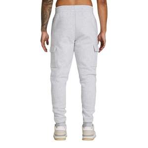 Pantalon de survêtement Cargo à coupe décontractée gris chiné ns avec taille élastique, double poches latérales et tissu polaire doux et confortable - Product Image 2
