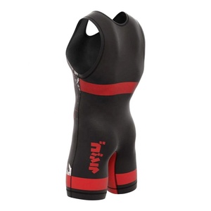 ผู้ผลิตชุดกีฬาขายส่ง OEM สำหรับสโมสร ชุดฝึกซ้อมและชุดแข่งขัน ชุดยูนิฟอร์มแบบสั่งทำพิเศษ พิมพ์ลายแบบ Sublimation ชุดซิงเกิลเล็ตสำหรับนักมวยปล้ำที่มีความยืดหยุ่นสูง - Product Image 6