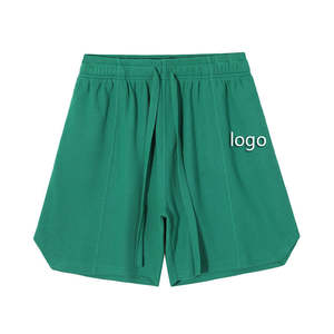 Top Summer Fitness Uso al aire libre Jogger Shorts Pantalones cortos de tendencia sueltos Elegantes pantalones cortos con cordón de fitness lisos - Product Image 5