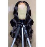 Perruque Lace Front Cheveux Vierges Indiens Sans Colle HD Bob Bouclé Court Style Closure Qualité Supérieure Double Trame Faite à la Machine pour Femmes