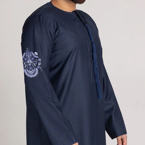Abaya Thobe Islámica Informal de Manga Larga para Hombre, con Pantalones, Hecha en Pakistán, de Poliéster, para Festivales, Gran Venta - Product Image 6
