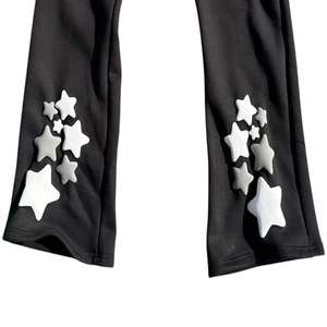 กางเกงวอร์มขาตรงพิมพ์ลายพัฟสำหรับผู้ชายกางเกงวอร์มซักโลโก้ได้ตามต้องการออกแบบได้ตามต้องการ - Product Image 3