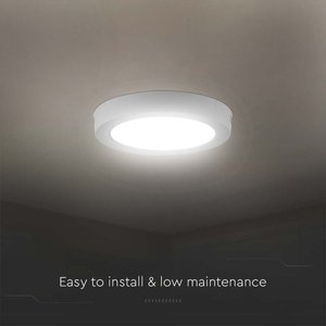 Pannello a LED sottile plafoniera tonda da soffitto 12W 1200LM 3000K SKU-7873-illuminazione/plafoniera - Product Image 4
