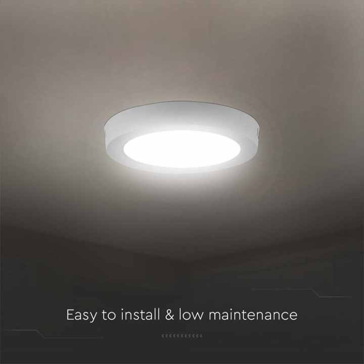 Slim LED Panel Ceiling Light Round Ceiling Mount 12W 1200LM 3000K SKU-7873 - Lighting / Ceiling Light