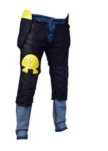 Jeans de moto unisexe ajustés personnalisables, vente en gros, coupe-vent, grande taille, logo arrière pour les motards, protection pour la conduite en hiver - Product Image 4
