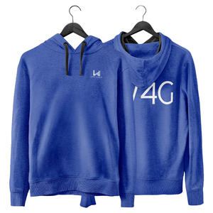 W4G personnalisé 100% coton tricoté solide polaire pull sweats à capuche hommes sérigraphie avant printemps porter anti-rides - Product Image 1