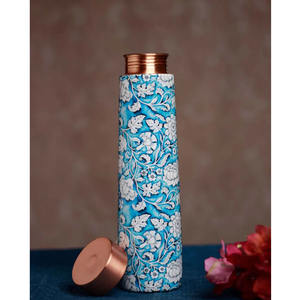 Botella de cobre puro de calidad impresionante, precio de fábrica, hogar, cocina, cena, vajilla decorativa, vasos de gimnasio impresos - Product Image 5