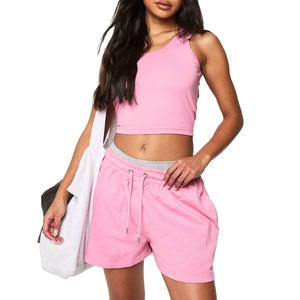 Nouveaux ensembles courts d'été pour femmes, ensembles 2 pièces, style streetwear décontracté, couleurs et designs personnalisés, ensembles pour femmes 2026 - Product Image 3