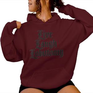 Gran oferta Maroon Drop Shoulder Graphic Zipper Up Sudadera con capucha de gran tamaño para mujer Sudaderas con capucha en blanco antiarrugas y transpirables para mujer - Product Image 1
