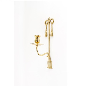 Bougeoir en métal pour éclairage et décoration d'intérieur Bougeoir décoratif élégant à finition antique - Product Image 5