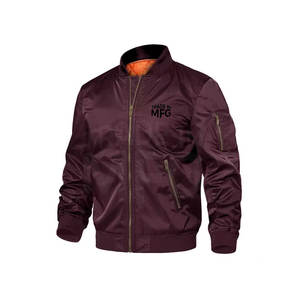 Blouson d'aviateur d'hiver de haute qualité imprimé de logo personnalisé vente en gros style de rue avec col montant - Product Image 1