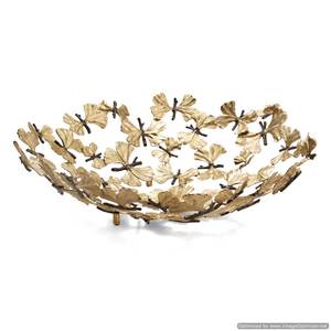 Leaf Design Tabletop Decorating <b>Dessert</b> and Pasta Bowl Superior Quality Brass Material Kitchen Serving Bowls in Lowest Price - Product Image 6