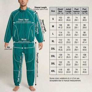 Conjunto de Chaqueta Cortavientos de Nailon Personalizada Unisex, Chándal a Juego, Traje Deportivo Resistente al Agua, Talla Grande - Product Image 5