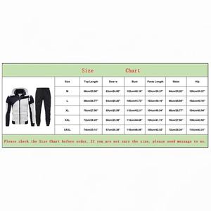 ชุดออกกำลังกายสองชิ้นมีฮู้ดสำหรับผู้ชายชุดออกกำลังกายแบบกำหนดเอง - Product Image 3