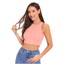 เสื้อกล้ามสีดำแบบเรียบหรู รุ่นใหม่ล่าสุดจากพรีเมียมอินเดียนบูติก สินค้าขายดี ผ้าถักเนื้อนุ่ม สวมใส่สบาย เหมาะสำหรับโอกาสทางการ ผลิตจากโพลีเอสเตอร์ 100% สไตล์ตะวันตก - Product Image 1