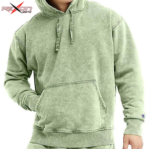 Sweat à capuche en molleton pour hommes lavage à l'acide sweat à capuche en molleton teint pour vêtements confortables pour hommes personnaliser les vêtements - Product Image 3