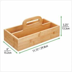 Compre un carrito de madera hecho a mano en línea para organizador de almacenamiento de cocina adecuado para decoración de comedor de granja rústica - Product Image 1
