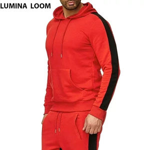 Survêtements pour hommes 100% coton, respirants, décontractés, imprimés par transfert thermique, personnalisables avec étiquette et impression sur mesure, à bas prix, toutes couleurs, tailles plus. - Product Image 6