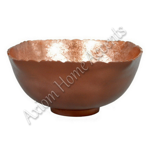 Axiom Home Accents Plateau de bol de fruits de table couleur cuivre Luxe Moderne Conçu Jetable Aluminium Taille libre pour la nourriture Camping - Product Image 4