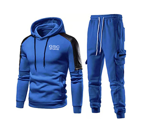 Vente en gros de survêtements d'entraînement de gymnastique et de jogging pour hommes tissu polaire de haute qualité avec impression de marque personnalisée - Product Image 2